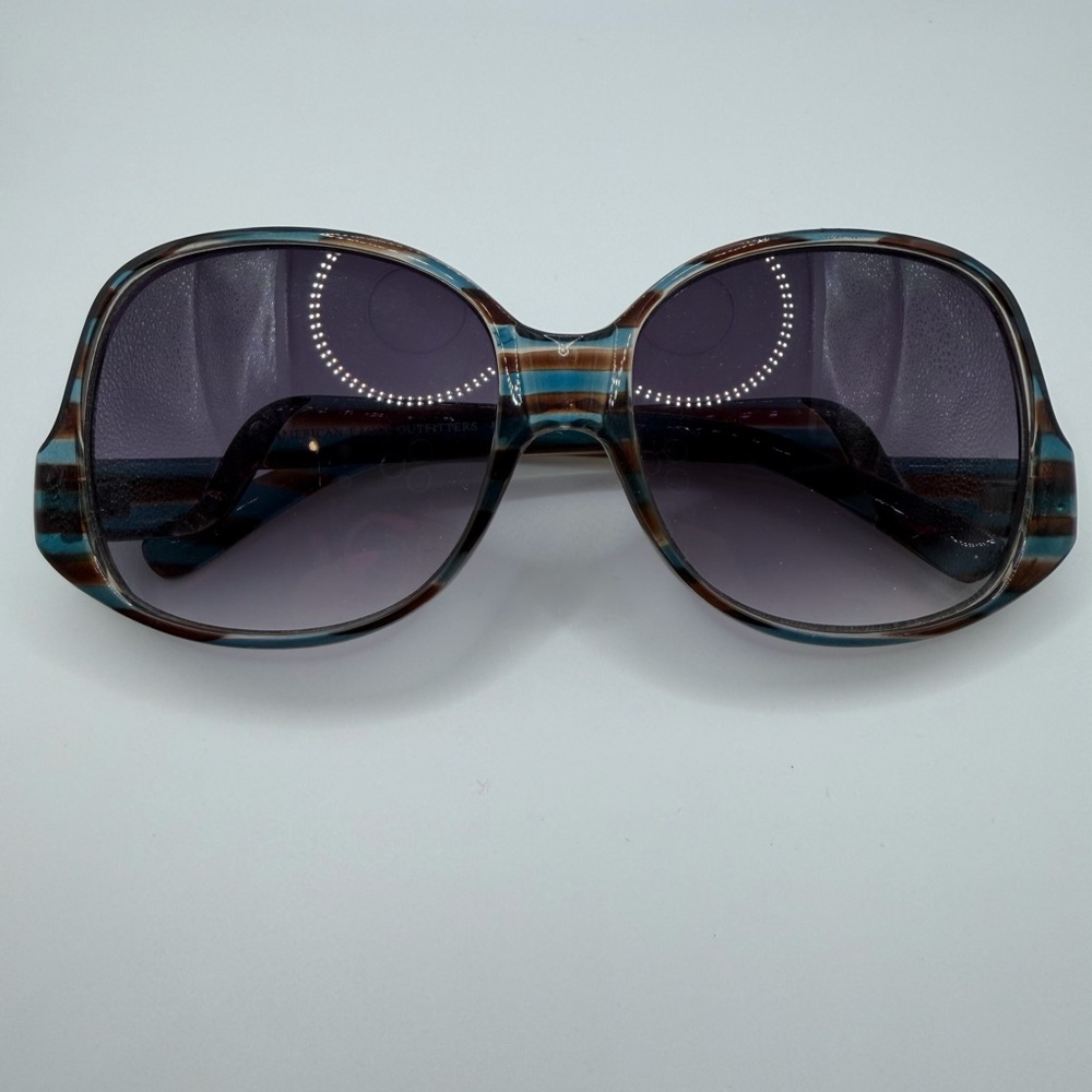 AEO Retro Teal/Brown Sunglasses